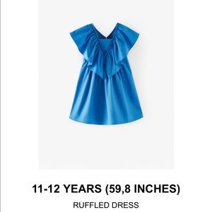 Striking Blue Ruffled Dress